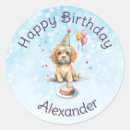 Search for birthday puppy stickers Blue