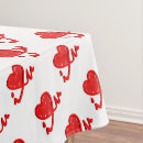 Search for valentine tablecloths I love you