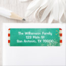 Search for gold stripe return address labels Festive
