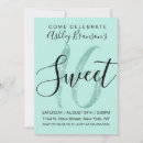 Search for mint green sweet 16 invitations Modern