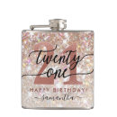 Search for 21st birthday flasks Glitter