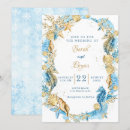 Search for teal gold wedding invitations Starfish