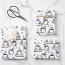 Recherche de motif café papier cadeau Hiver
