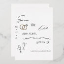 Recherche de rappel date mariage invitations Minimaliste