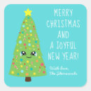 Search for cartoon christmas tree stickers Cute