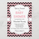 Recherche de chevron rose invitations Mother to be