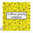 Search for family cookbook binders Yellow