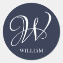 Search for navy blue monogram stickers Modern