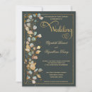 Search for olive green gold wedding invitations Elegant