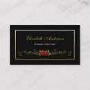 Search for black red gold business cards Modern