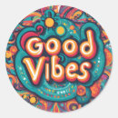 Search for good vibes stickers Retro