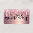 Search for microblading business cards Typography