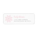 Search for pink and silver return address labels Minimalist
