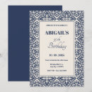 Search for victorian pattern invitations Blue