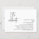 Search for lets celebrate wedding invitations Eloped