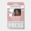 Search for press pass Reporter identification