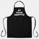 Search for at your service aprons Funny