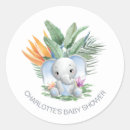 Search for boy elephant baby shower stickers Jungle