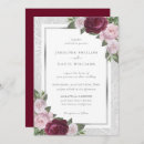 Search for blush and silver wedding invitations Rustic