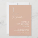 Search for simple 1st birthday invitations Minimalist