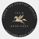 Search for gold horse stickers Black