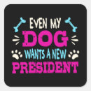 Search for wanted stickers President