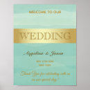 Search for mint green wedding posters Gold