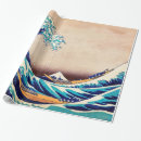 Recherche de japonais vagues papier cadeau Hokusai
