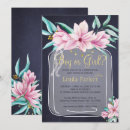 Search for floral mason jar invitations Chalkboard