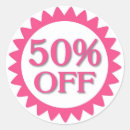 Search for 50 percent stickers Off