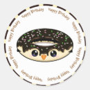Search for chocolate doughnut stickers Donut
