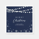 Search for christmas paper napkins Navy blue