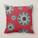 Search for black red and white pillows Abstract