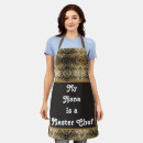 Search for elegant gold aprons Sophisticated