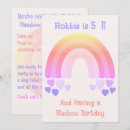Recherche de pastel rainbow party invitations D'anniversaire arc en ciel
