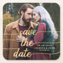 Search for save the date coasters Gold