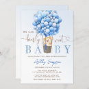Search for blue balloon invitations Beary cute baby