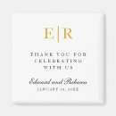 Search for monogram thank magnets Elegant