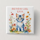 Recherche de chaton chat badges Girl