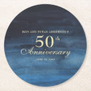 Search for 50th anniversary coasters Navy blue
