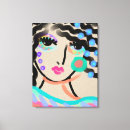 Search for abstract portrait canvas prints Woman