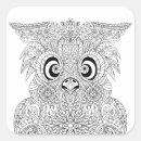 Search for owl mandala stickers Zendala