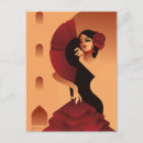 Recherche de flamenco cartes postales Silhouette