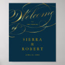 Search for navy blue gold welcome wedding signs Chic