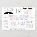 Search for lashes or staches invitations Reveal