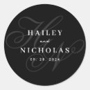 Search for solid black colour stickers Initials