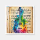 Recherche de musique colorée serviettes Notes de musique