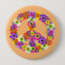 Search for peace sign buttons Hippie