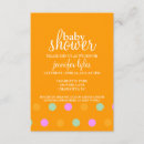 Search for orange dot invitations Shower