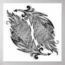 Search for feathers posters Zen doodle style